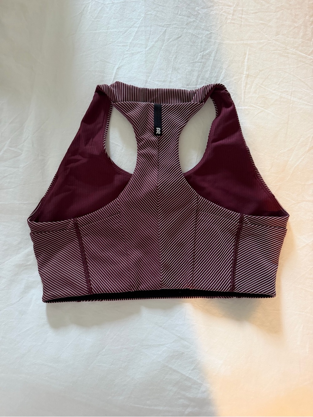 Bandit Running Women's Cadence Scoop Neck Striped Run Bra - Picture 2 of 2